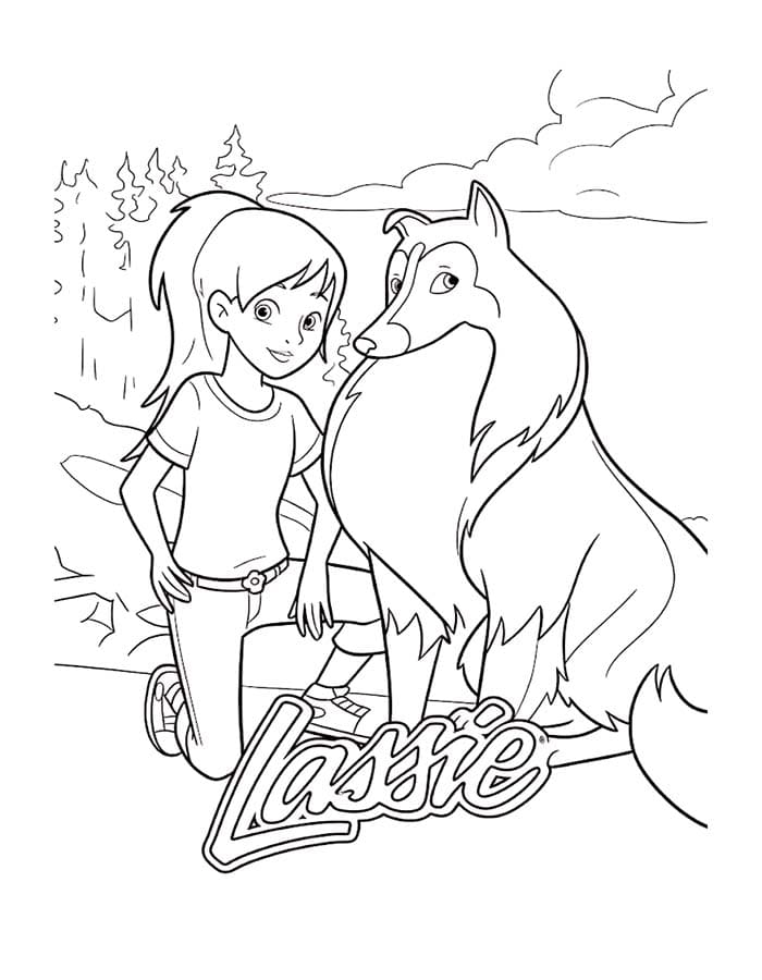 Lassie kostenlos druckbare basisch