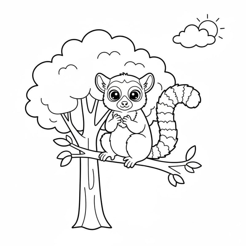 Lemur druckbare basisch