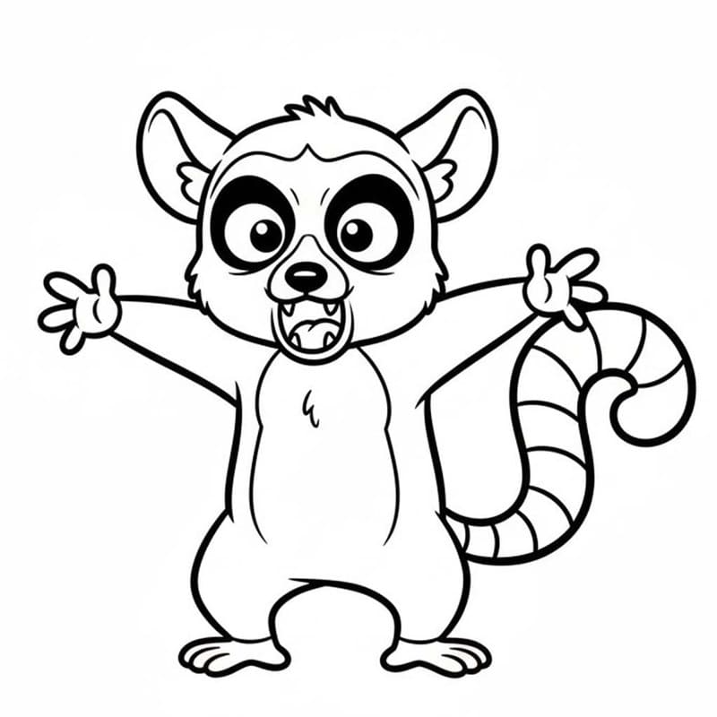 Lemur druckbare für Kinder