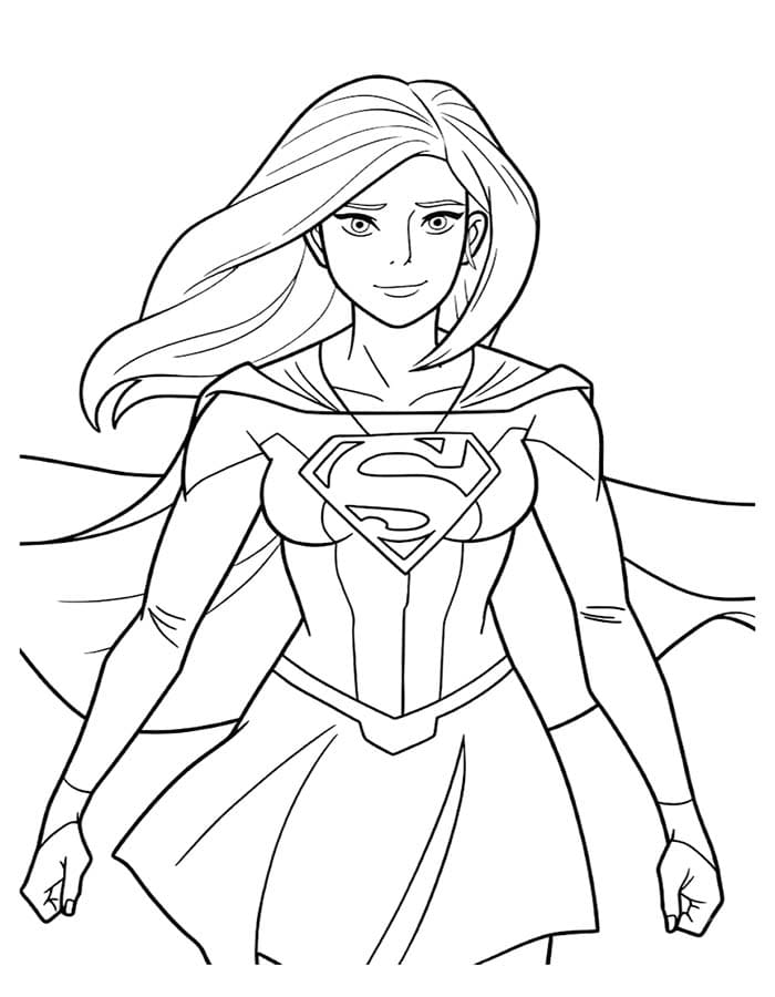 Supergirl druckbare basisch