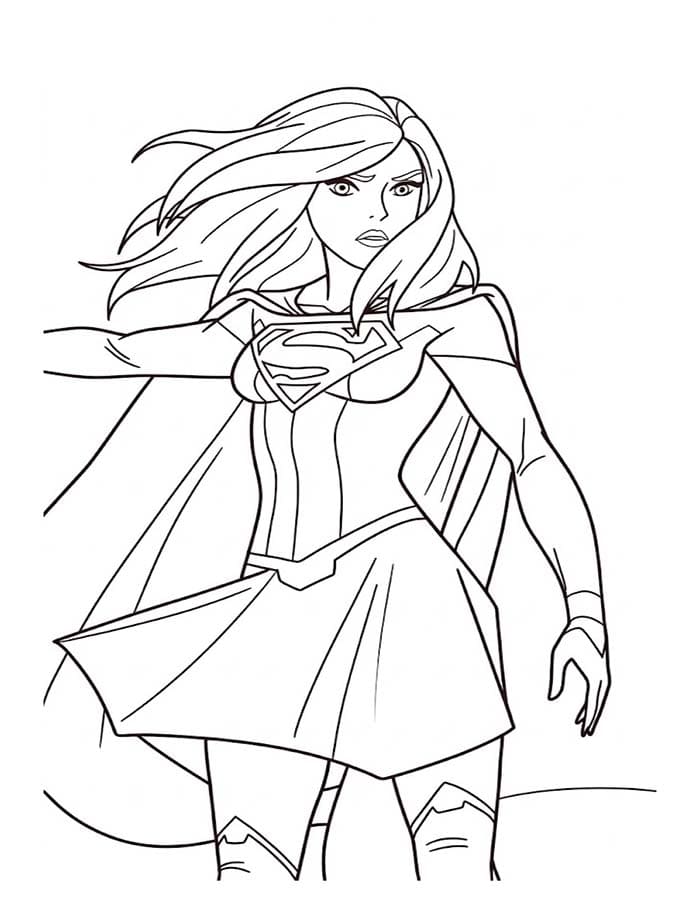 Supergirl druckbare einfach