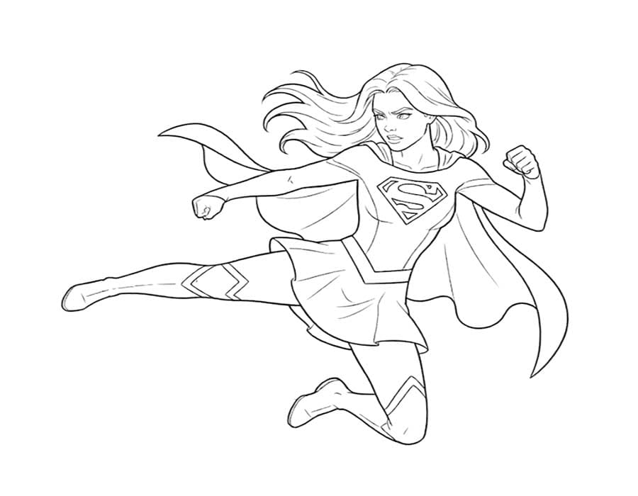 Supergirl kostenlos druckbare für Kinder