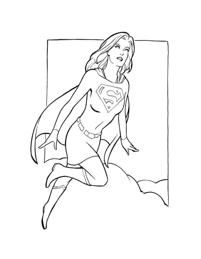 Supergirl zum Ausdrucken
