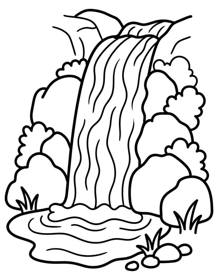 Wasserfall kostenlos druckbare für Kinder