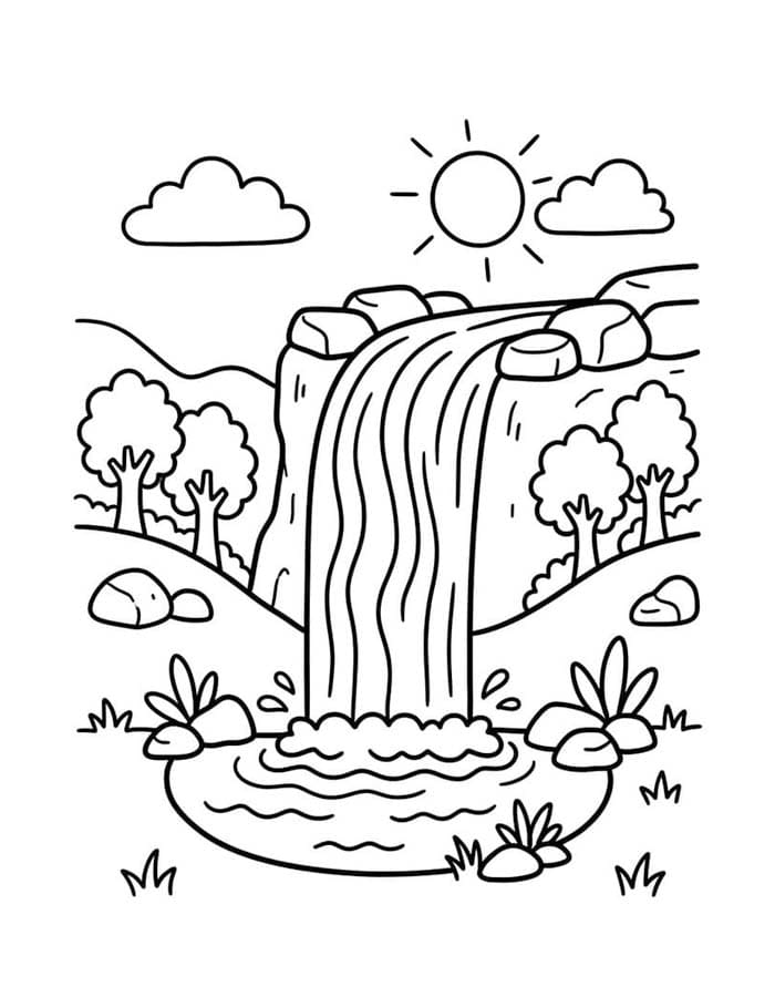 Wasserfall kostenlos schlicht