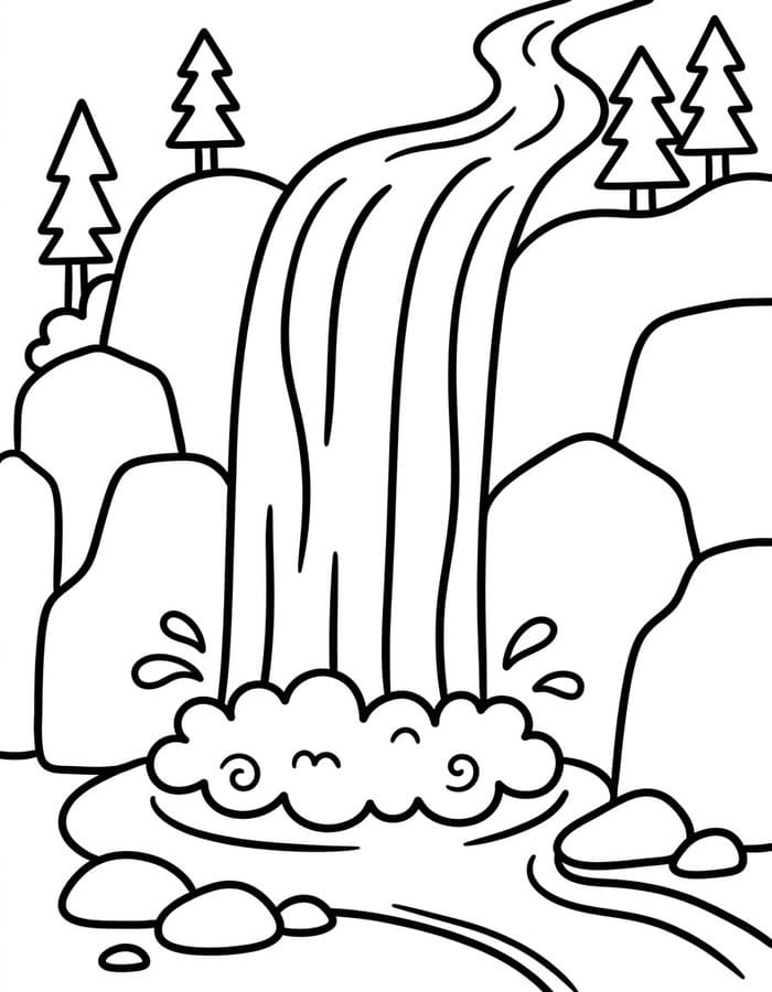 Wasserfall zum Ausdrucken
