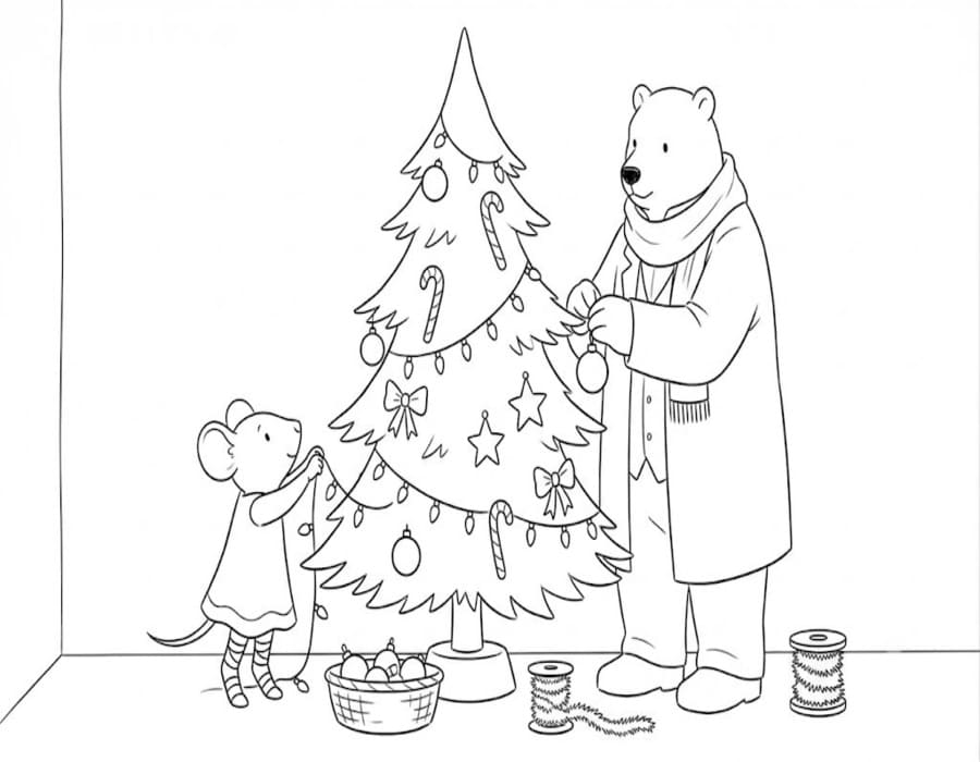 Zeichne Ernest und Celestine druckbare für Kinder