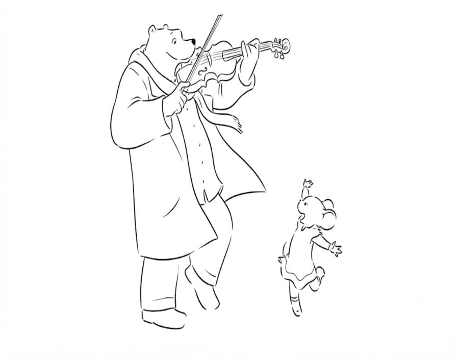 Zeichne Ernest und Celestine kostenlos