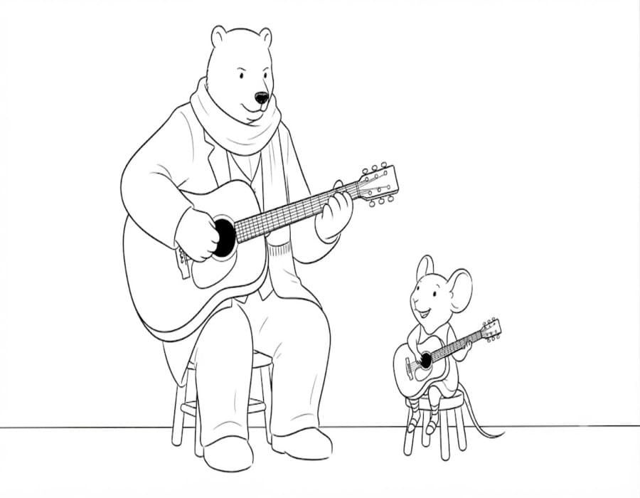 Zeichne Ernest und Celestine kostenlos basisch