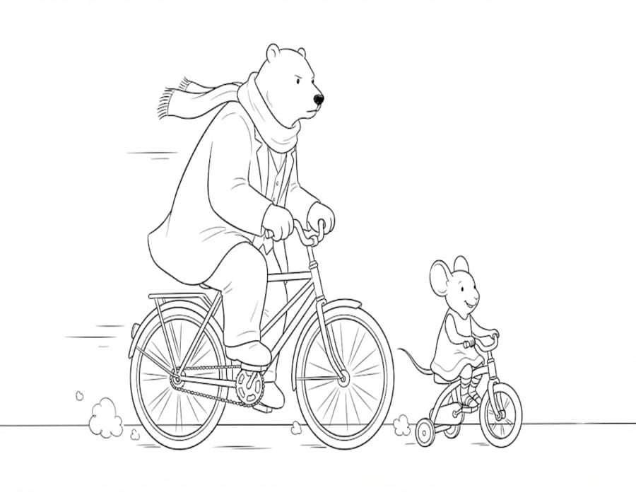 Zeichne Ernest und Celestine kostenlos für Kinder