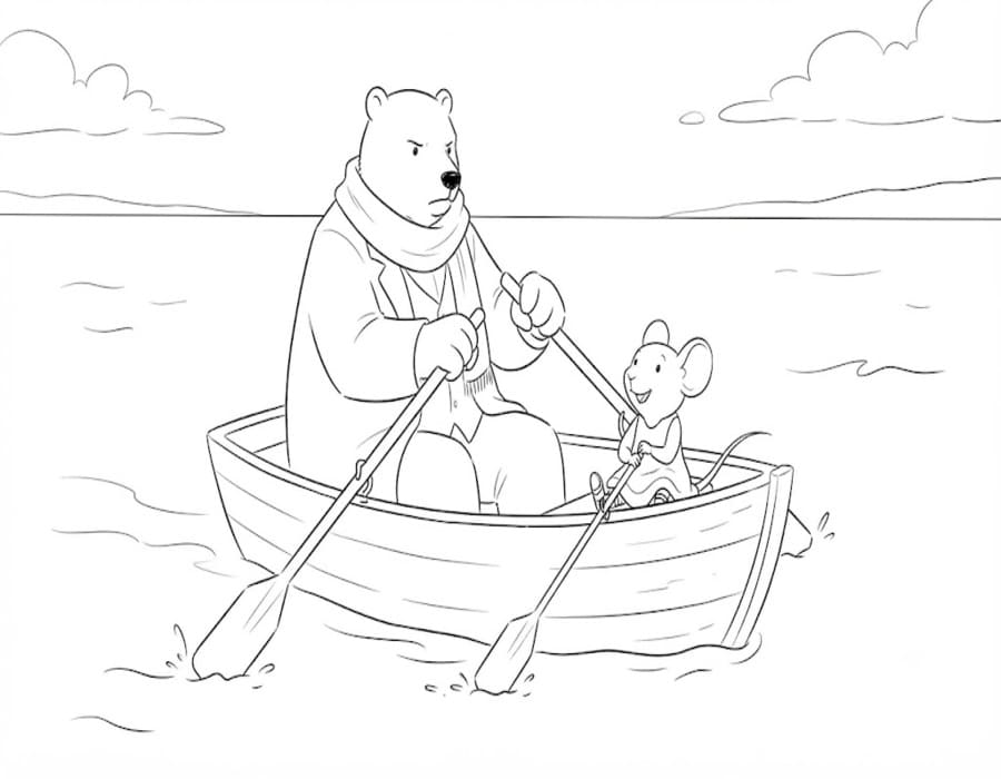 Zeichne Ernest und Celestine schlicht