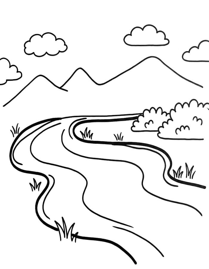 Zeichne Fluss kostenlos basisch