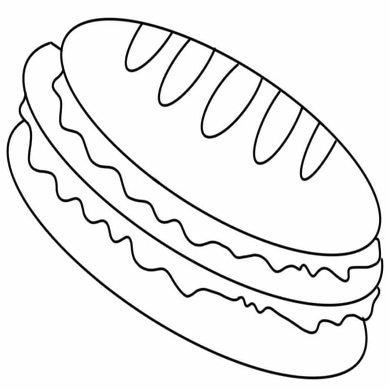 Zeichne Hotdog kostenlos einfach