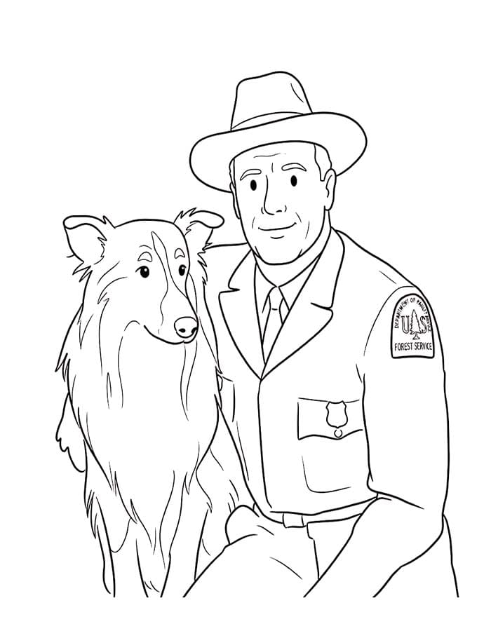 Zeichne Lassie einfach
