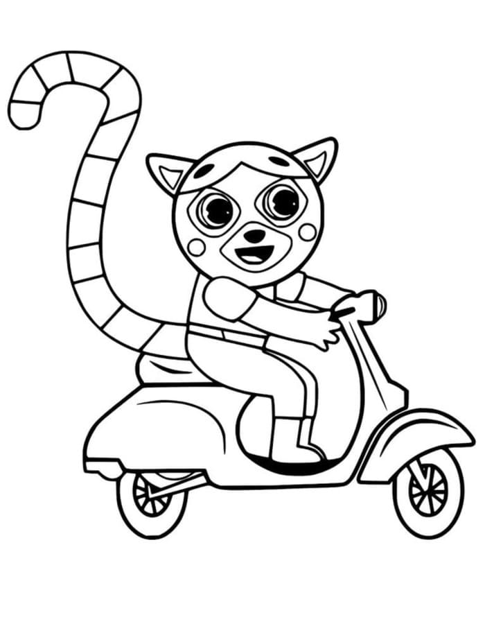Zeichne Lemur druckbare für Kinder
