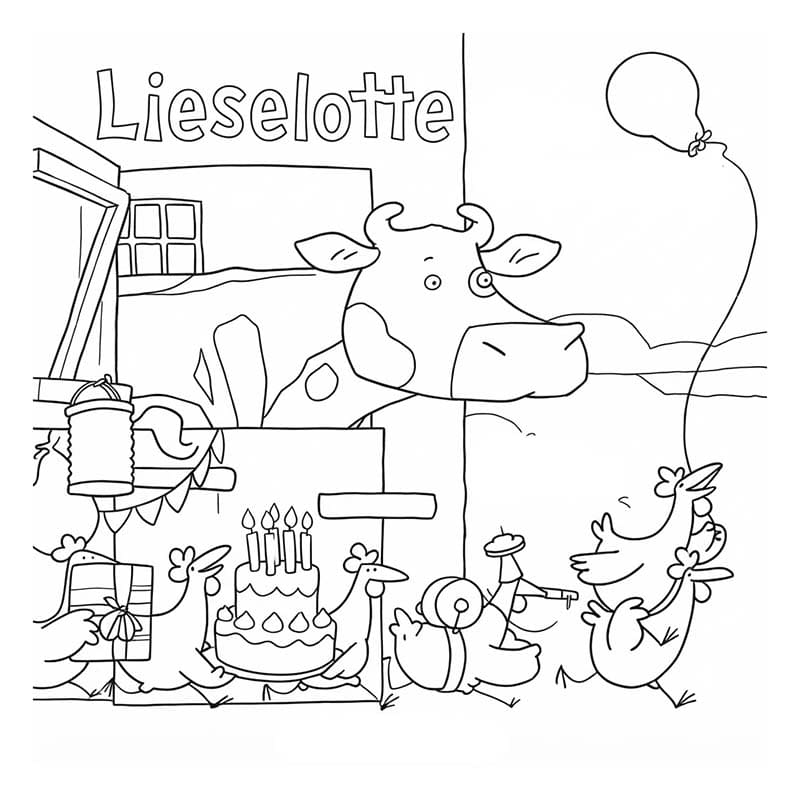 Zeichne Lieselotte einfach