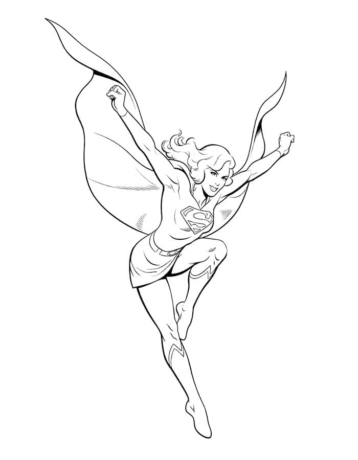 Zeichne Supergirl