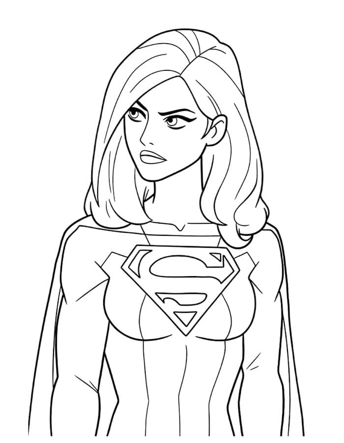 Supergirl ausmalbilder