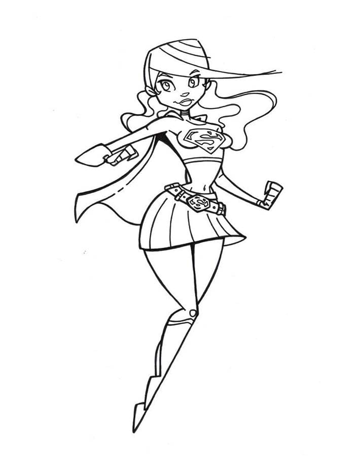 Zeichne Supergirl einfach