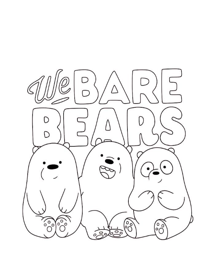 We bare Bears ausmalbilder