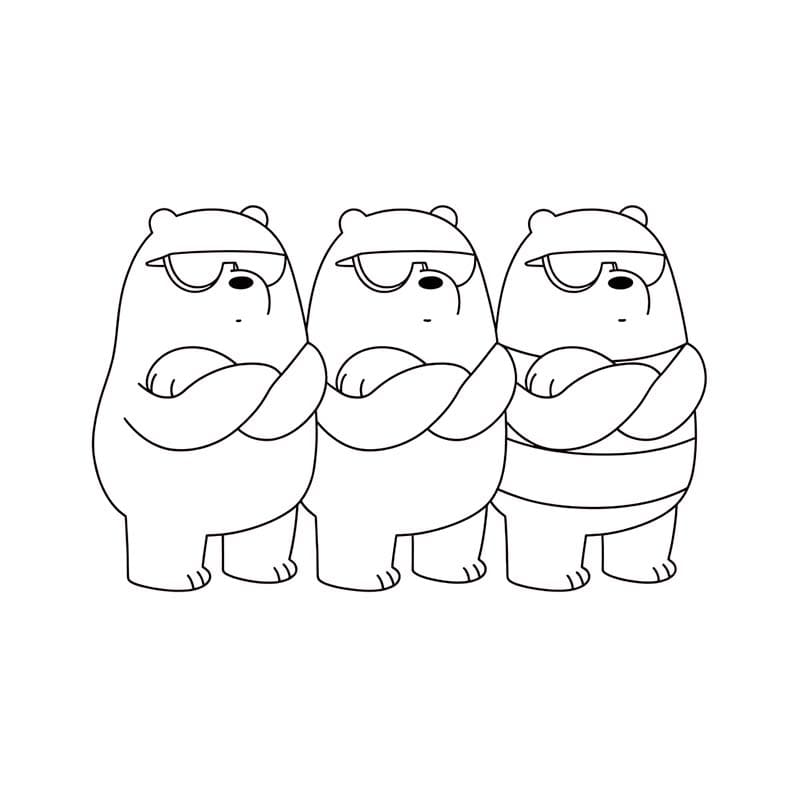 We bare Bears druckbare