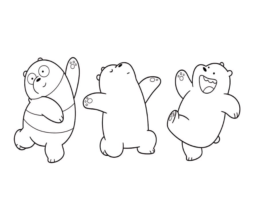 We bare Bears kostenlos druckbare für Kinder