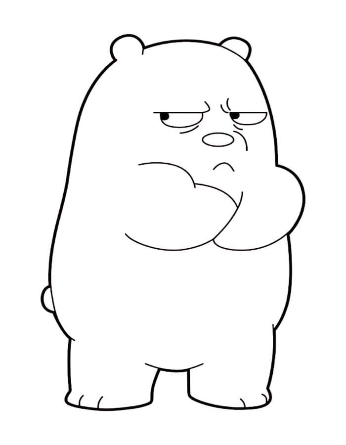 Zeichne We bare Bears druckbare basisch