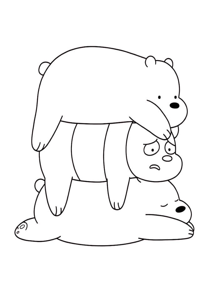 Zeichne We bare Bears druckbare