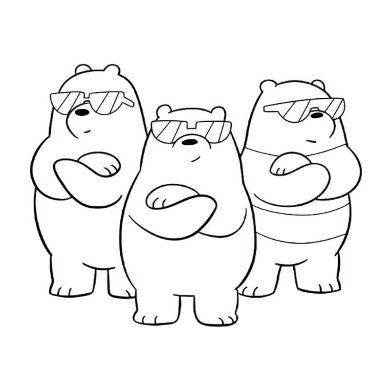 Zeichne We bare Bears einfach