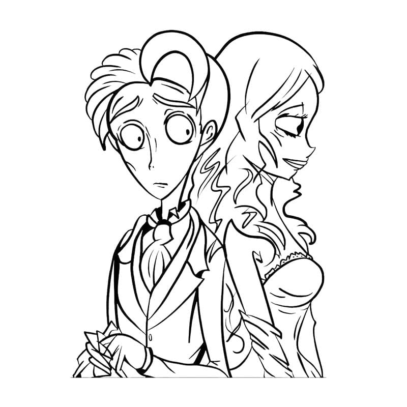 Corpse Bride druckbare basisch