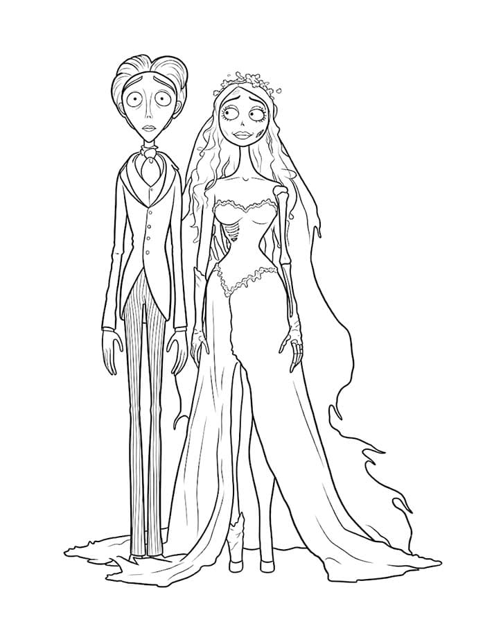 Corpse Bride druckbare einfach