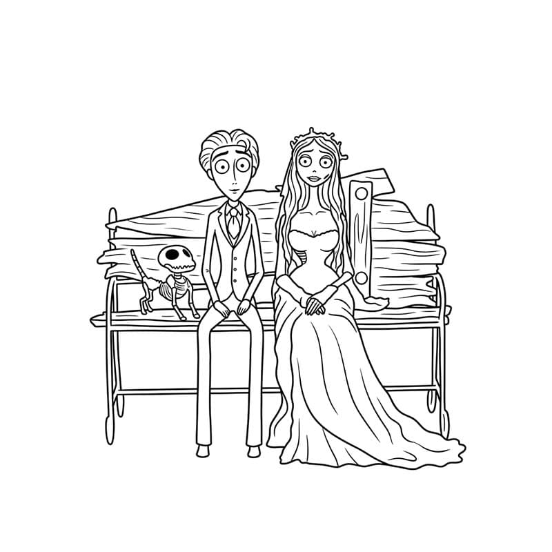 Corpse Bride kostenlos druckbare