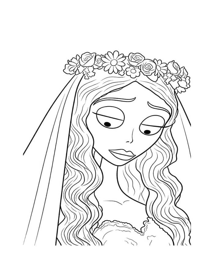 Corpse Bride zum Ausdrucken für Kinder