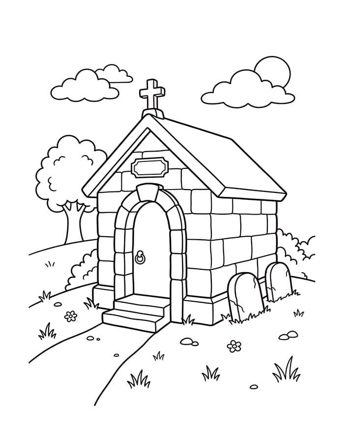 Druckbare Friedhof