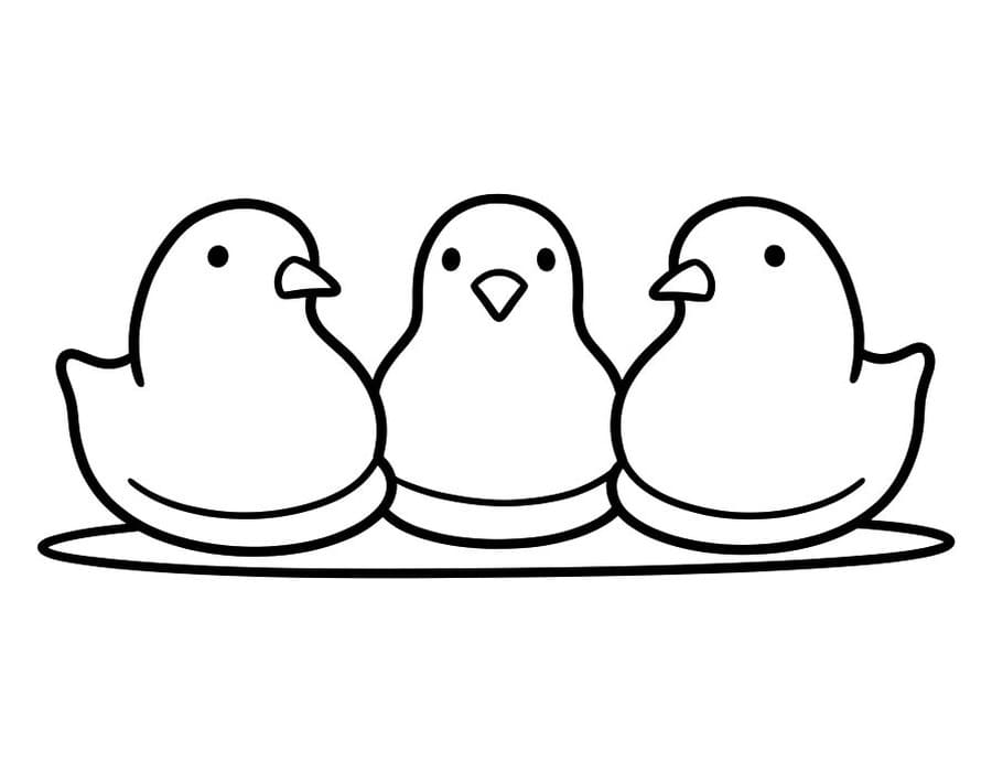 Druckbare Peeps