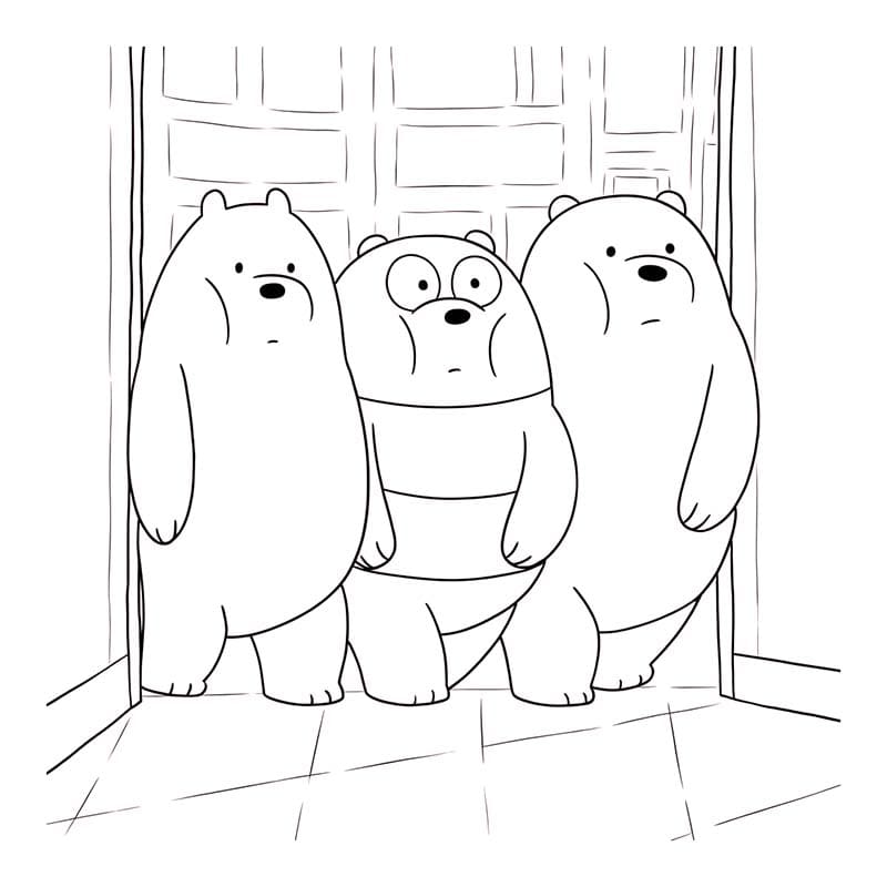 Druckbare We bare Bears