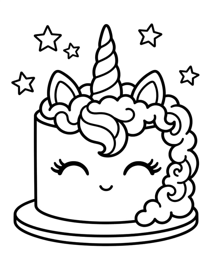 Einhornkuchen für Kinder