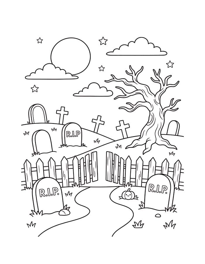 Friedhof druckbare