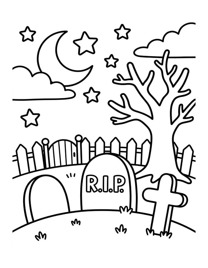 Friedhof kostenlos druckbare einfach