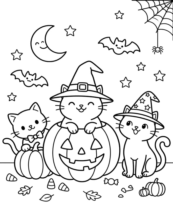 Halloween Katze für Kinder