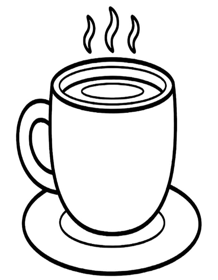 Kaffee druckbare einfach