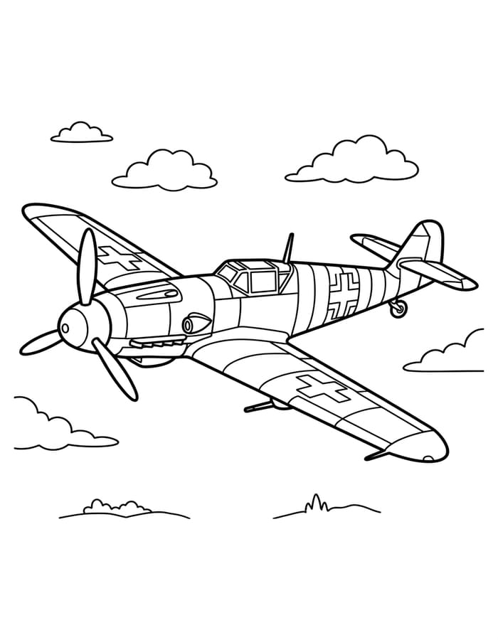 Kampfjet druckbare einfach