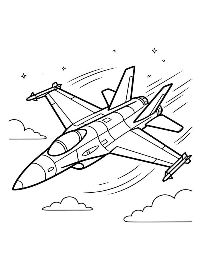 Kampfjet kostenlos druckbare