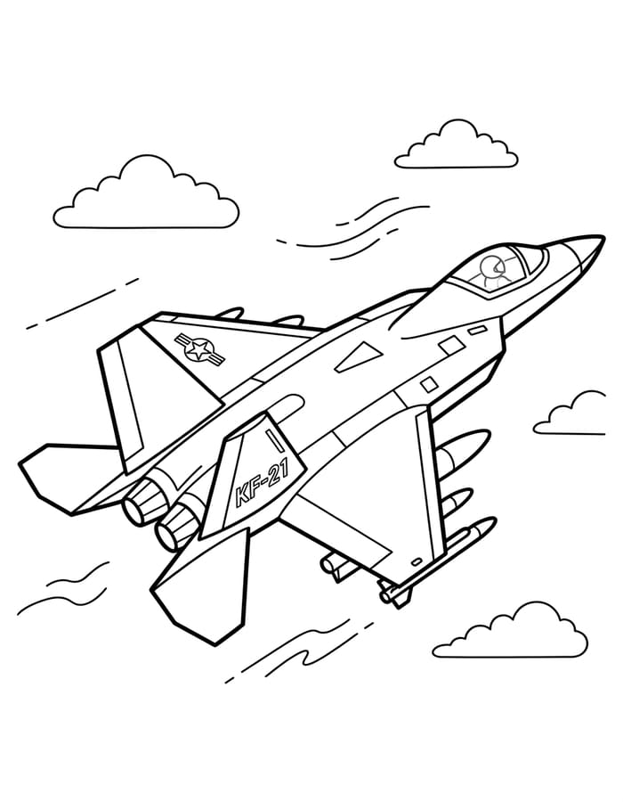 Kampfjet kostenlos druckbare basisch