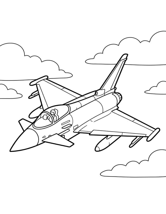Kampfjet kostenlos druckbare für Kinder