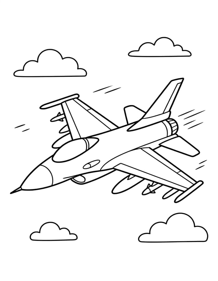 Kampfjet kostenlos für Kinder