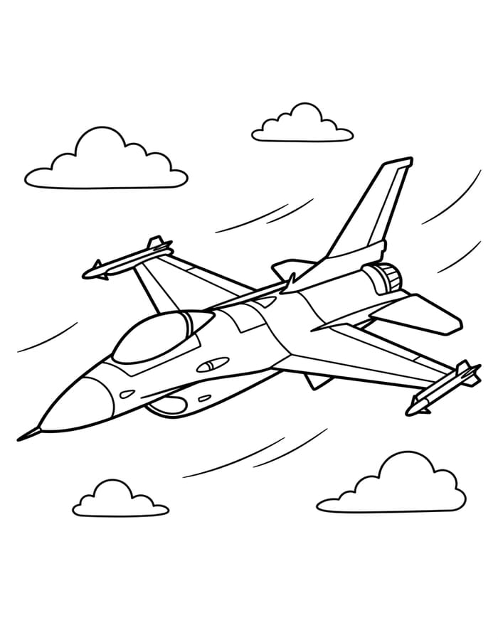 Kampfjet zum Ausdrucken