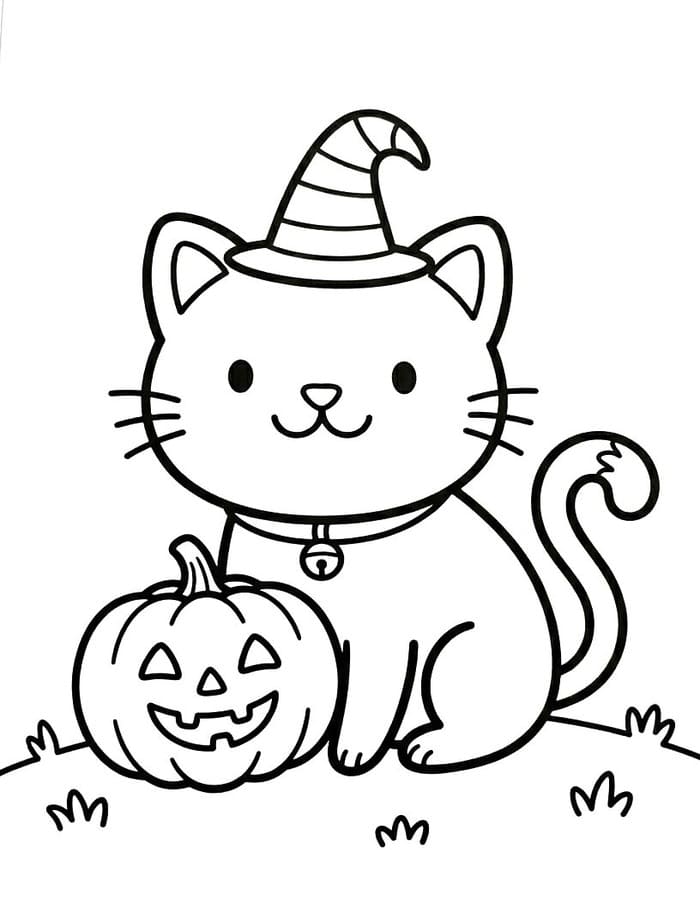 Kostenlos Druckbare Halloween Katze
