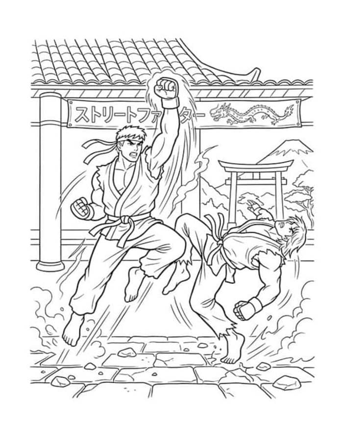 Kostenlos Druckbare Street Fighter