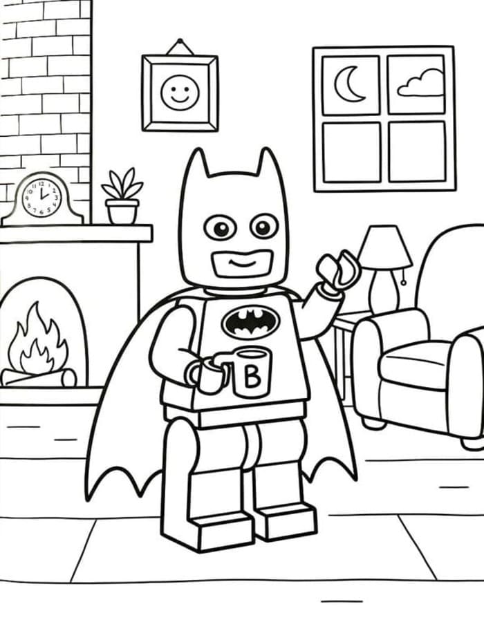 Lego Batman druckbare schlicht